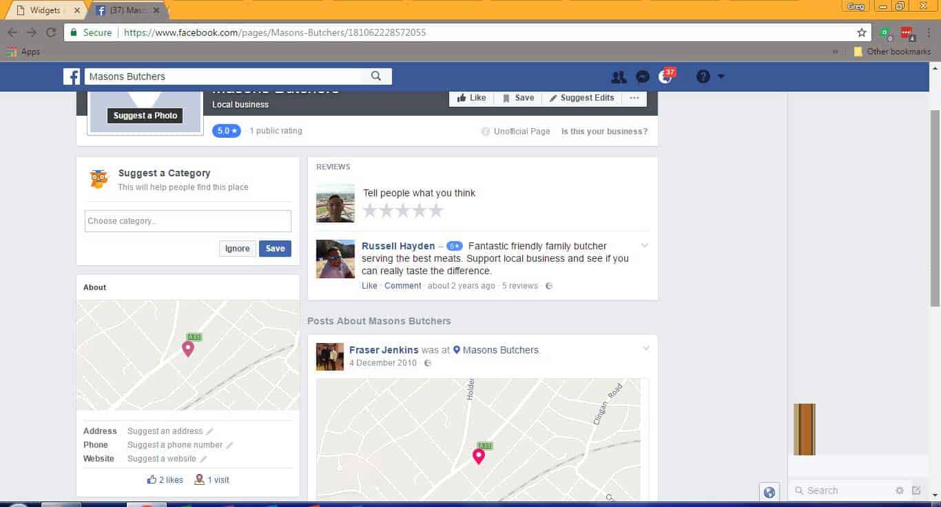 masons butchers-facebook page